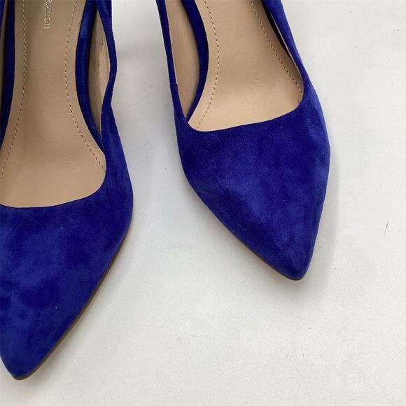 BCB Generation Women's Blue Suede Leather Pointed Toe Stiletto Heels Size 8.5 - Picture 7 of 8